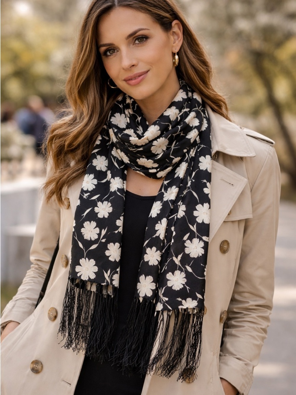 ECHO Silk Scarf.